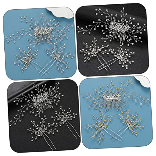 FOMIYES Bridal Haarkamm mit Strasssteinen Silberner Haarschmuck für Damen Leichter Hochzeit Kopfschmuck Eleganter Braut Haarkamm Steckkamm Festlicher Schmuck für Brautjungfern und von FOMIYES