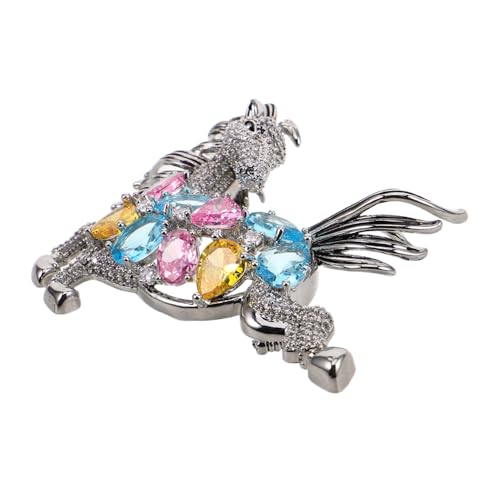 FOMIYES Brosche Anstecknadel Für Damen Brosche Pferdebrosche Brustnadel Tiernadel Für Herren Dekoratives Abzeichen Für Partys Strass von FOMIYES