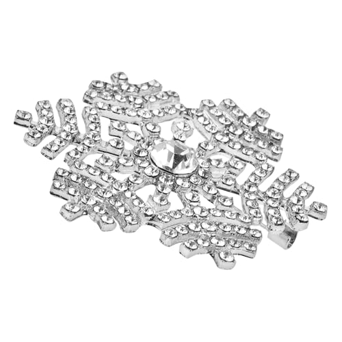 FOMIYES Schneeflockenbrosche für Damen Strass Anstecknadel Legierung Dekorative Schmucknadel für Kleidung und Hüte Festliche Brosche mit Glitzernden Details von FOMIYES