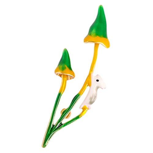 FOMIYES Broschenzubehör Hasen Emaille Anstecknadel Hasenbroschen Niedliche Anstecknadeln Cartoon Emaille Anstecknadeln Pilz Für Die Tasche Stilvolle Party Brosche Damen von FOMIYES