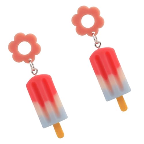 FOMIYES Bunte Eiscreme Ohrringe für Teenager Mädchen Leichte Hängende Ohrschmuck Damenschmuck Langlebige Bunte Ohrhänger für Geburtstage und Festivals von FOMIYES
