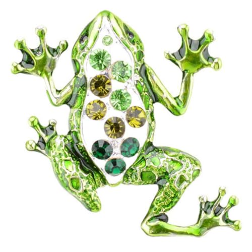 FOMIYES Bunte Frosch Brosche Damen Anstecknadel Leicht Tragbar Modisches Accessoire für Kleidung Schal Hut Geschenkidee für Geburtstag Valentinstag Weihnachten von FOMIYES