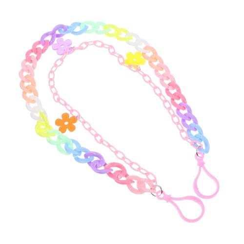 FOMIYES Bunte Punk Hosenkette mit Blumenanhänger Abnehmbare Hip Hop Jeans Ketten für Damen Herren Vielseitige Sommer Jeans Pants Waist Chain Modisches Accessoire von FOMIYES