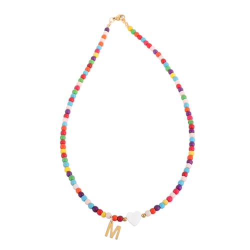 FOMIYES Bunte Türkisfarbene Buchstaben Halskette Damen Zarter Clavicle Choker mit Glänzendem Anhänger Modischer Schmuck für Alltag und Festliche Anlässe FOMIYES Bunte Türkisfarbene Buchstaben Halskette Damen Zarter Clavicle Choker mit Glänzendem Anhänger Modischer Schmuck für Alltag und Festliche Anlässe von FOMIYES
