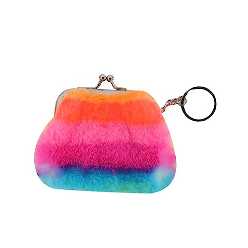 FOMIYES Bunter Geldbeutel Plüsch Münzbeutel für Mädchen Kleine Brieftasche mit Einhorn Geeignet für Damen und Mädchen Zufällige Farbe Zufällige Farbe von FOMIYES