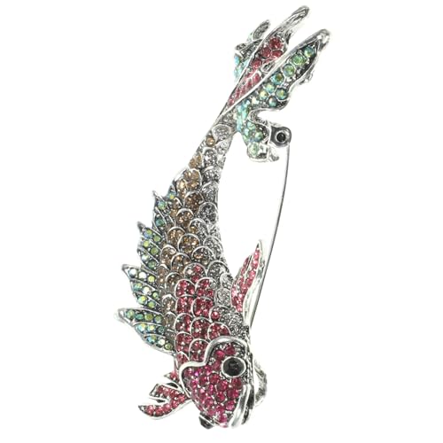 FOMIYES Carp Brosche für Damen Rote Koi Anstecknadel Robustem Material für Kleidung Hüte Schals und Rucksäcke für und Besondere Anlässe von FOMIYES