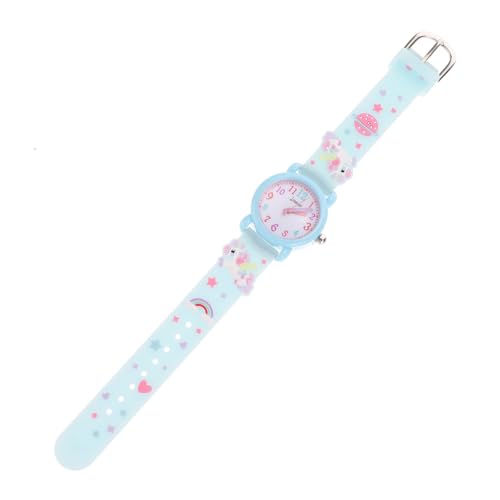 FOMIYES Kinderuhr Einhorn Cartoon Armbanduhr für Mädchen Kinderuhr mit Verstellbarem Gummiband Modisches Design für Geburtstagsgeschenke von FOMIYES