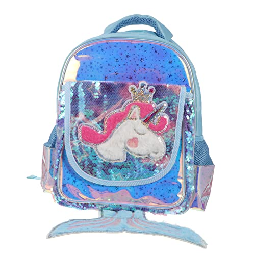 FOMIYES Einhorn Cartoon Rucksack Für Junge Mädchen Große Kapazität Schultertasche Bunter Kinderrucksack Für Schule Camping Reisen von FOMIYES