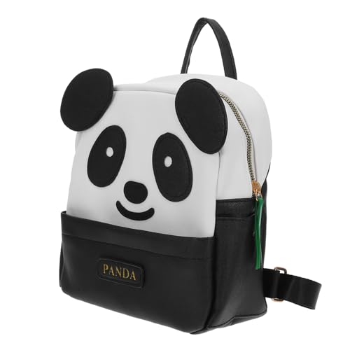FOMIYES Cartoon Schulkinder Niedlicher Mädchen Rucksack Reiserucksäcke Büchertaschen Panda Rucksack Schwarz von FOMIYES