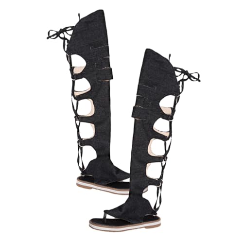 FOMIYES Chic Flache Damen Sandalen Römischer Stil Sommerlich Leicht Rutschfest Modisch Attraktiv für Alltag und Freizeit von FOMIYES