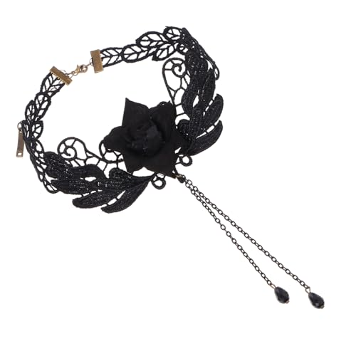 FOMIYES Chic Spitzen choker Halskette Vintage Gothic Clavicle Chain Damen Schmuck Party Schwarz von FOMIYES