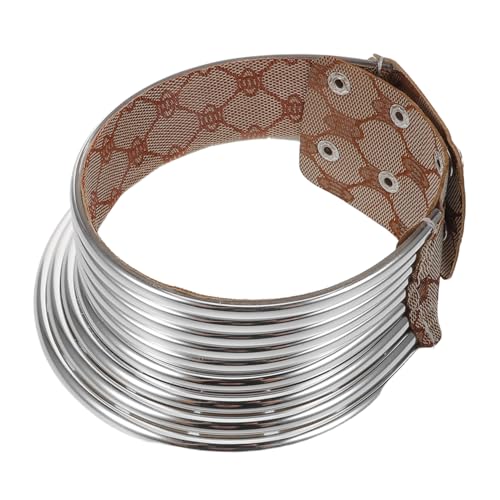 FOMIYES Chunky African Tribal Choker Necklace für Frauen Verstellbarer Punk Gothic Halsreif Leichter Langer Halskragen Ägyptisches Statement-schmuckstück für Partys und Festivals von FOMIYES