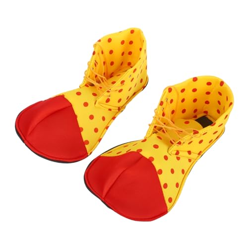 FOMIYES Clown Schuhe Unisex Einheitsgröße Verstellbar Leicht Tragbar Bunte Bühnenkostüm Requisiten Für Karneval Fasching Halloween Party Erwachsene Frauen Männer Zufällige von FOMIYES