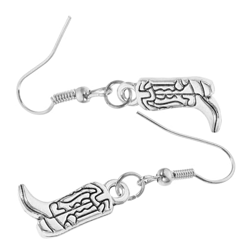 FOMIYES Cowgirl Ohrringe Western Schmuck für Damen Cowboy Stiefel Anhänger Leichter Ohrschmuck Sicherer Haken Langlebig und Hautfreundlich Perfektes für Frauen von FOMIYES