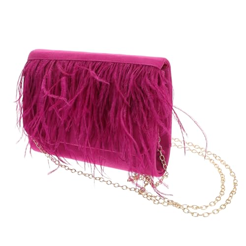 FOMIYES Damen Abendtasche mit Dreifach Faltbarem Design Kuscheliges Große Kapazität Praktische Crossbody Schultertasche für Hochzeit Bankett und Festliche Anlässe von FOMIYES