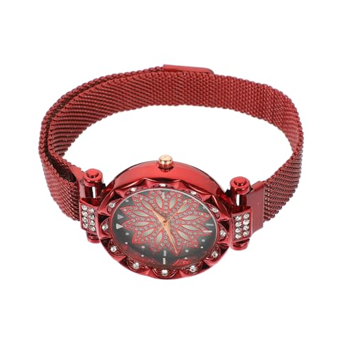 FOMIYES Damen Armbanduhr Kreative Freizeituhr mit Strasssteinen Uhr für Frauen Langlebig und Elegant für Alltag von FOMIYES