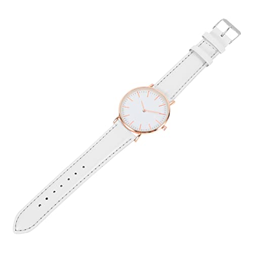 FOMIYES Damen Armbanduhr mit PU Lederarmband Lässige Quarzuhr für Frauen Leicht Komfortabel zu Minimalistisches Design von FOMIYES