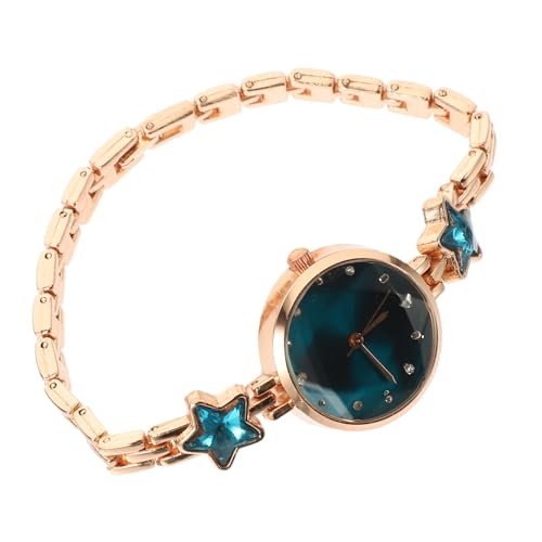 FOMIYES Damenuhr Quarzuhr Armbanduhr Aus Legierung Zarte Handgelenksdekoration Sternförmige Strass-Design Handgelenksaccessoires Uhr Für Damen von FOMIYES