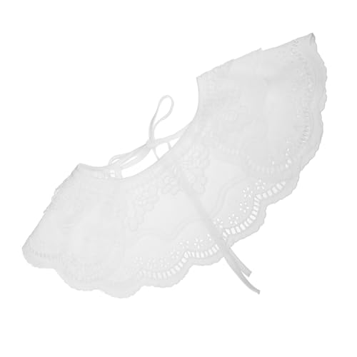 FOMIYES Damen Baumwolle Spitzen Fake Collar Abnehmbar Vielseitiger Verstellbarer Spitzenkragen Leicht zu Reinigen Komfortabler Schmuck für Blusen und Pullover von FOMIYES