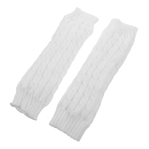 FOMIYES Damen Beinwärmer aus Strapazierfähigem mit Weichem Fleece Futter Gestrickte Warme Stulpen in Bequeme Leg Warmers für Yoga Tanz und Alltag Kuschelige Schutzsocken von FOMIYES