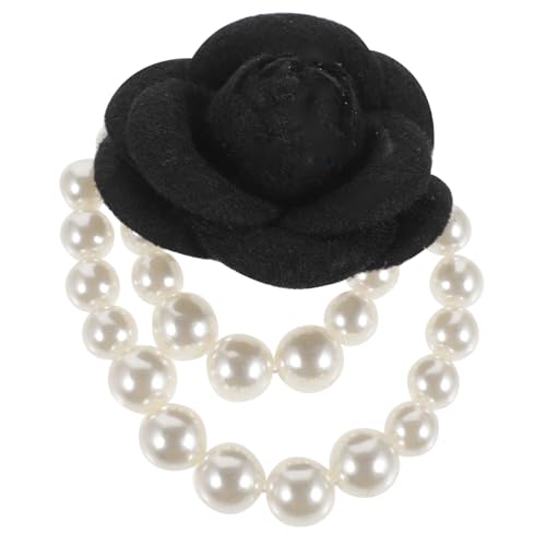 FOMIYES Damen Blütenbrosche mit Perle Stoffbrosche in Blumenform Anstecknadel für Kleidung Schal Hut und Tasche Stabile Befestigung Vielseitiges Modisches Accessoire von FOMIYES