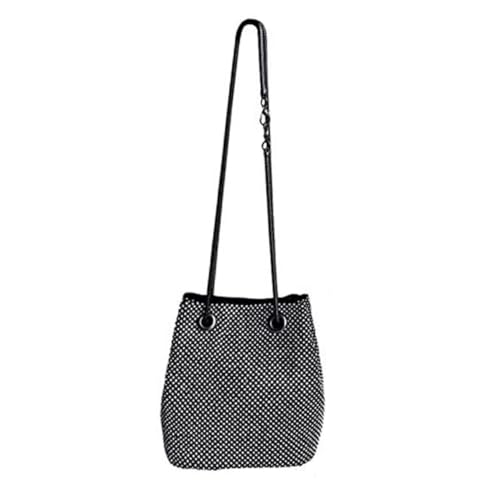 FOMIYES Damen Bucket Bag Umhängetasche mit Pailletten Clutch für Abendparty Hochzeit Cocktail Kleine Abendtasche mit Großer Kapazität für Handy Karten Geldbörse von FOMIYES