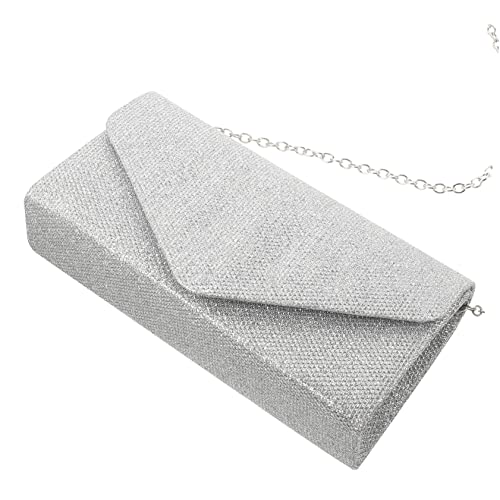FOMIYES Damen Clutch Bag mit Abnehmbarem Kettenriemen Kleine Abendtasche für Party und Formelle Anlässe Leicht und Geräumig Magnetischer Verschluss Vielseitig Tragbar als Handtasche oder von FOMIYES