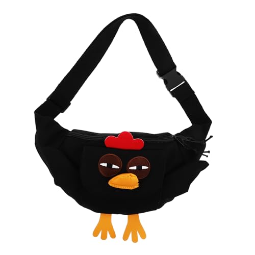 FOMIYES Damen Fanny Pack Brusttasche Modische Umhängetasche in Schwarz Leicht Und Vielseitig Als Schul Alltagstasche Für Frauen Anpassbar Als Schulter Crossbody-Bag von FOMIYES