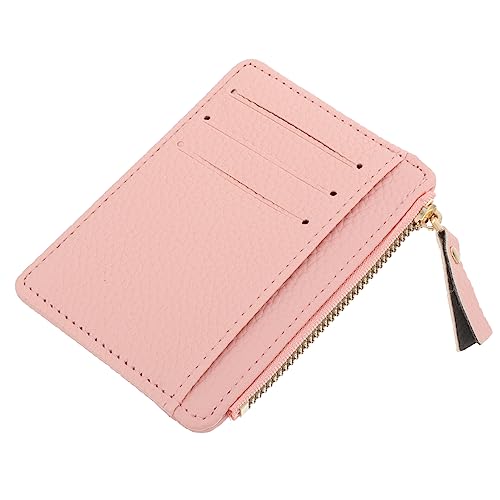 FOMIYES Damen Geldbörse PU mit Reißverschluss Ultra Dünn Große Kapazität Kreditkartenetui für Unterwegs Kompakt Leicht für Shopping Reisen von FOMIYES