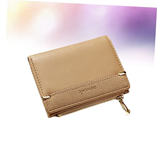 FOMIYES Damen Geldbörse Portemonnaie Kleine PU Brieftasche Kurz mit Reißverschluss Multifunktional Tragbar für Karten und Münzen Braun FOMIYES Damen Geldbörse Portemonnaie Kleine PU Brieftasche Kurz mit Reißverschluss Multifunktional Tragbar für Karten und Münzen Braun von FOMIYES