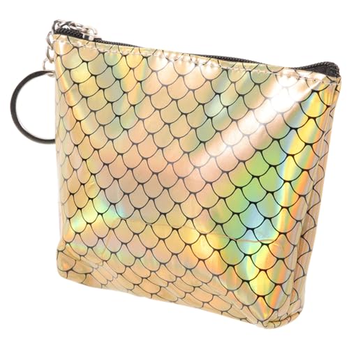 FOMIYES Kleine Geldbörse Für Damen Clutch Mit Fischschuppenmuster Reißverschluss Pu- Für Karten Und Münzen von FOMIYES