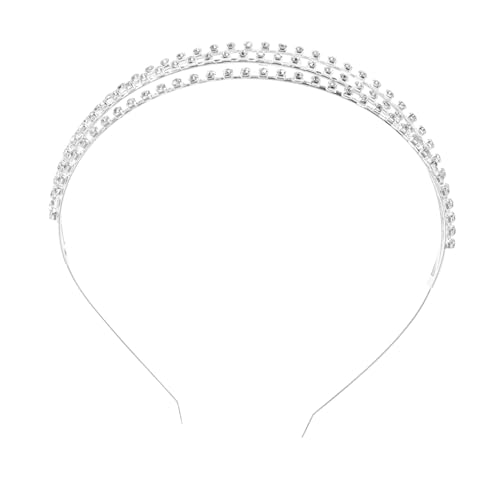 FOMIYES Damen Haarschmuck Stirnband mit Funkelnden Strasssteinen Leichter Braut Kopfschmuck für Hochzeit Party Tanzball und Festliche Anlässe Passende Silberfarben von FOMIYES