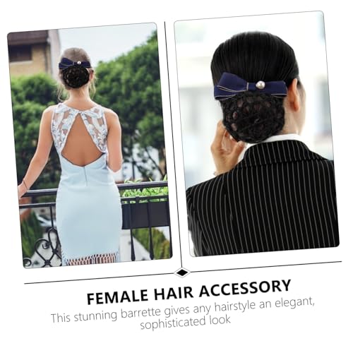FOMIYES Damen Haarspange mit Feinem Netzschleifen Design Langlebiger Edelstahlclip Stilvolles Haarschmuck Accessoire für Frauen und Mädchen Geeignet für Alltag und Besondere Anlässe von FOMIYES