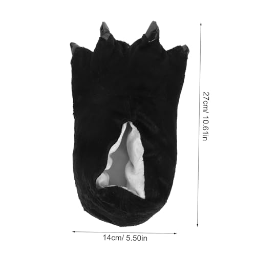 FOMIYES Damen Hausschuhe Cartoon Dinosaurier Krallen Design Weiche Baumwolle Atmungsaktiv Warm Bequem Niedliche Indoor Slippers für Zuhause und Party von FOMIYES