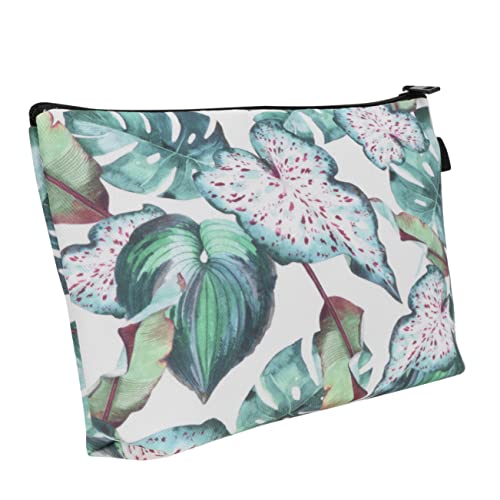 FOMIYES Digitaldruck-Blumen-Pflanzen-kupplungs-aufbewahrungs-wasserdichte Tragbare Reise-Kosmetiktasche Geblümte Kupplung Kosmetiktaschen Schreibwaren Mit Reißverschluss Polyester Fräulein von FOMIYES