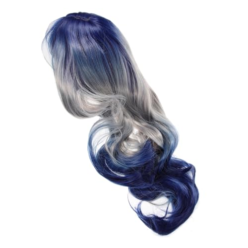 FOMIYES Lange Gewellte Perücke Für Damen Lockige Farbverlaufsperücke Aus Perücke Für Cosplay Und Party Weiche Synthetische Haarteile von FOMIYES