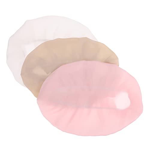 FOMIYES Damen Satin Mützen Haarhaube Set Schlafmütze Chemo Mütze Haare Schlafmütze Frauen Haarschutz Haarhaube Zum Schlafen M Größe Strickjacke Weiß von FOMIYES