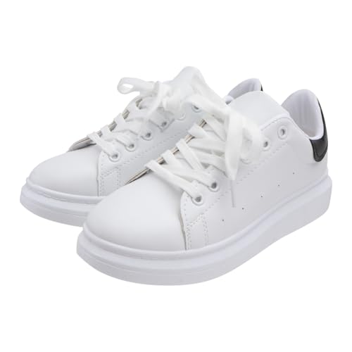 FOMIYES Damen Sportschuhe mit Dicker Sohle Atmungsaktive rutschfeste Freizeitschuhe aus PU und Mesh Leichte Strapazierfähige Laufschuhe für Training und Alltag Modische Erhöhungsschuhe von FOMIYES