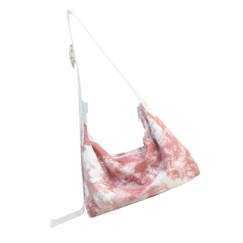 FOMIYES Damen Umhängetasche Tie dye Canvas mit Verstellbarem Schultergurt Leichter Großer Fassungsvermögen Lässige Crossbody Tasche für Studenten Vielseitige Handtasche für Alltag Reisen von FOMIYES