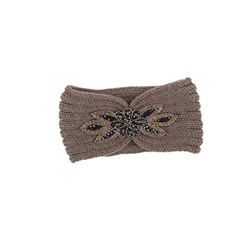 FOMIYES Gestricktes Stirnband Frauen Kopftuch Modische Stirnbänder Geflochtenes Stirnband Bandana-stirnbänder Für Frauen Bandana Für Frauen Schals Für Frauen Damen Kopftasche Diamant von FOMIYES