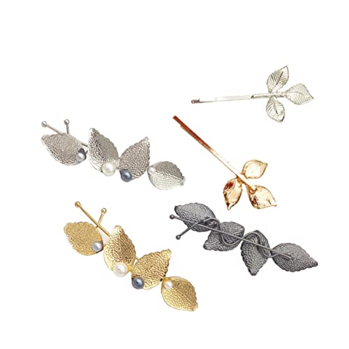 FOMIYES Elegante Blattclips 5 Stück Haarspangen Aus Legierung Für Frauen Haarschmuck Für Mädchen Langlebig von FOMIYES