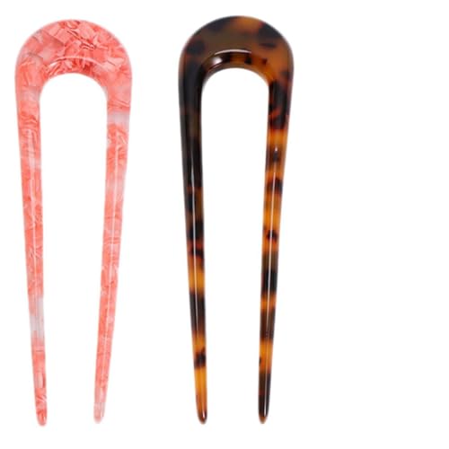 FOMIYES Dauerhafter Gebrauch U-förmiger Haarstab Aus Acetat Elegantes Französisches U-förmiges Haar Für Damen Haar-accessoire von FOMIYES