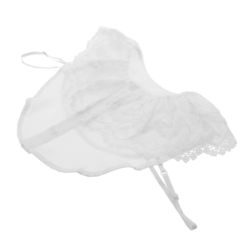 FOMIYES Dekorativer Fake-kragen Dekorativer Gefälschter Kragen Abnehmbarer Gefälschter Kragen Dame Falscher Kragen Kleidung Kragen Hemd Falscher Kragen Modische Hemdkragen Weiß Polyester von FOMIYES