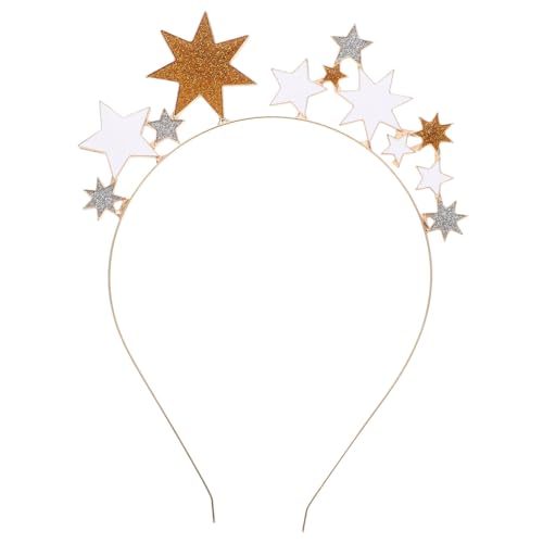 FOMIYES Stirnband Aus Legierung Mit Sternmotiv Glitzerndes Haarband Für Damen Dekoratives Stirnband Für Braut Oder Mottoparty von FOMIYES