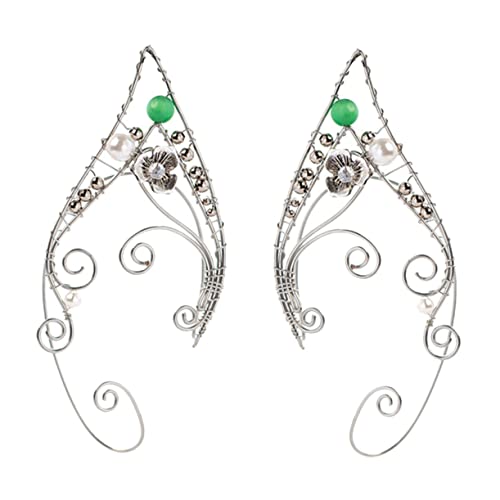 FOMIYES Delikate Ear Ohrclips Piercing Handgefertigt Vintage Elfenohren Schmuck für Damen Alltag Cosplay Festival von FOMIYES