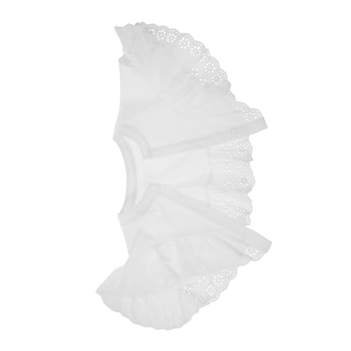 FOMIYES Detachable Fake Shirt Collar Weiß Eleganter Hohler Spitzenkragen im Lolita Stil Vielseitiger Abnehmbarer Kunstkragen für Kleider Pullover und Shirts Modischer Schmuck für Damen von FOMIYES