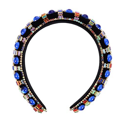FOMIYES Schillernder Haarreif Mit Strasssteinen Exquisiter Retro-kopfschmuck Mit Strasssteinen Kopfbedeckung Für Hochzeiten Verlobungen Und Partys von FOMIYES