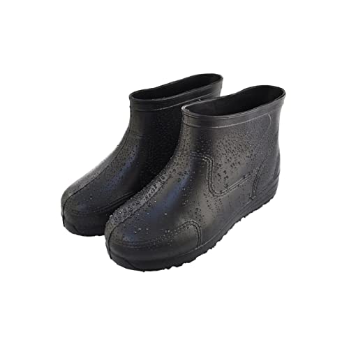 FOMIYES Dicke Rutschfeste Regen und Alkali Resistente EVA Schuhe Robuste Tragbare Low Cut Stiefel Schwarz Geeignet für Medizinische Einrichtungen und Außenbereiche von FOMIYES