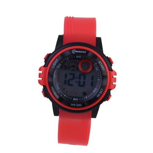 FOMIYES Digitale Kinder Sportuhr Mit Leuchtendem Ziffernblatt Verstellbarem Silikonarmband Multifunktion Für Jungen Und Mädchen Outdoor Uhr Für Sport Und Freizeit 30 Meter Wasserfest von FOMIYES