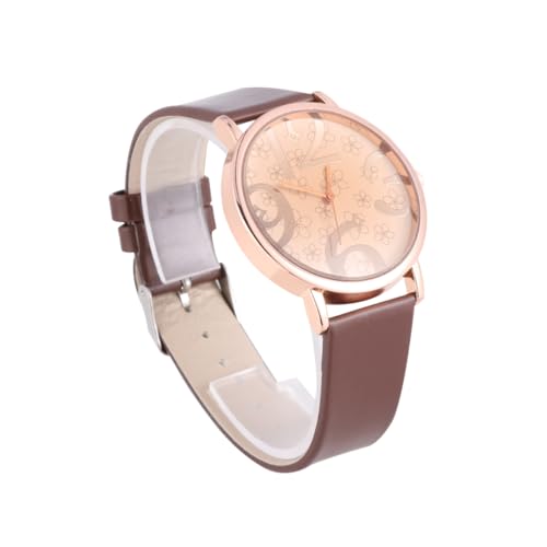 FOMIYES Digitale Uhr Achten Sie auf Frauen für Frauen Quarzuhr Frauenuhren Uhren mit PU-Lederarmband von FOMIYES